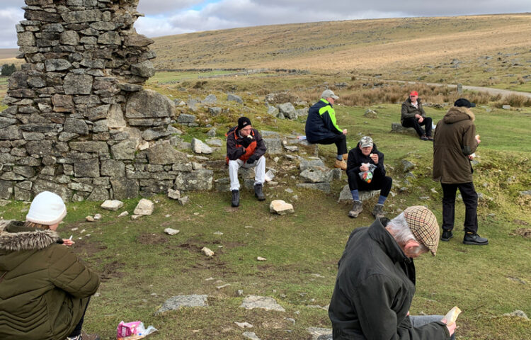 January Activities - Vane Hill residents enjoying a picnic in Dartmoor national park